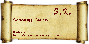 Somossy Kevin névjegykártya